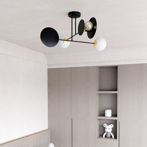 Lampa sufitowa MINERVA 4 BLACK