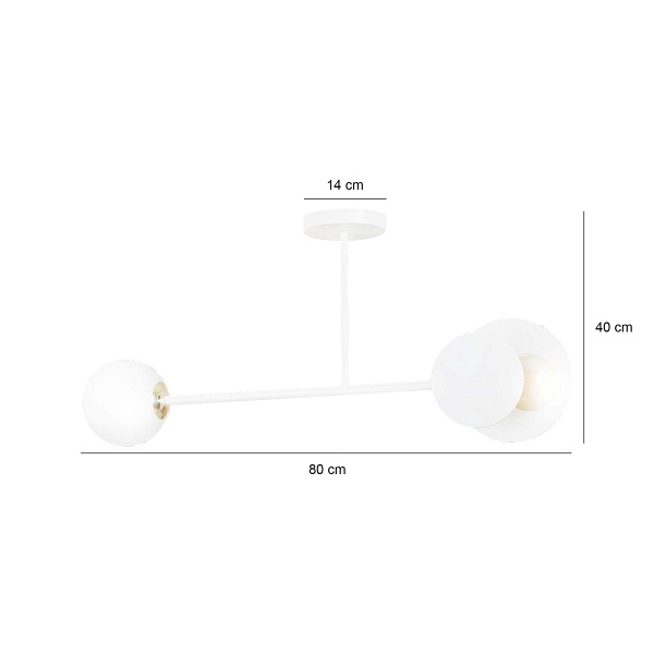 Lampa sufitowa MINERVA 2 WHITE