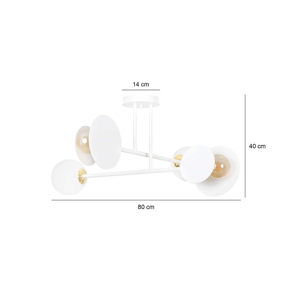 Lampa sufitowa MINERVA 4 WHITE