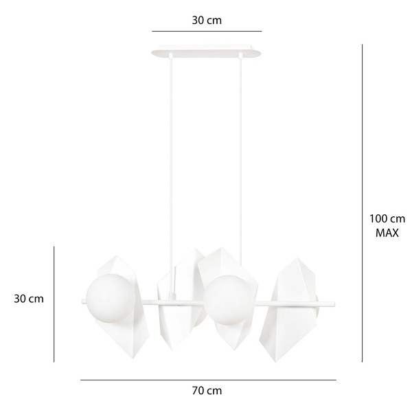 Lampa wisząca DRIFTON 4 WHITE