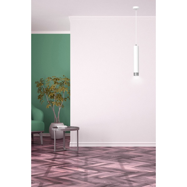 Lampa wisząca KIBO 1 WH/CHROME