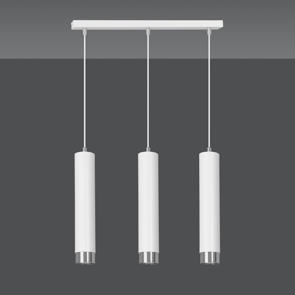 Lampa wisząca KIBO 3 WH/CHROME - Emibig