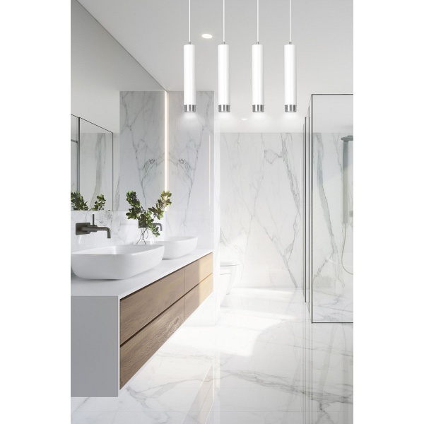 Lampa wisząca KIBO 4 WH/CHROME