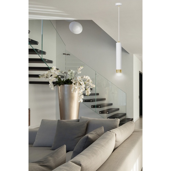 Lampa wisząca KIBO 1 WH/GOLD