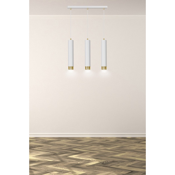Lampa wisząca KIBO 3 WH/GOLD