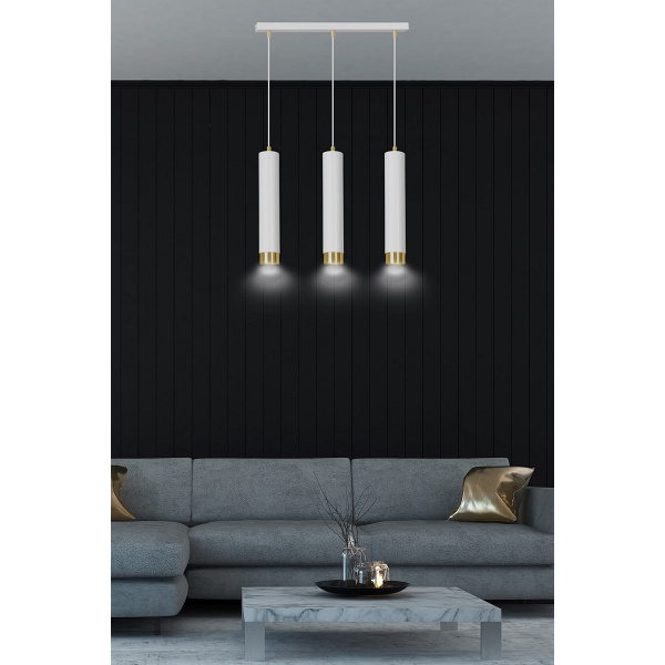 Lampa wisząca KIBO 3 WH/GOLD