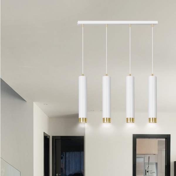 Lampa wisząca KIBO 4 WH/GOLD