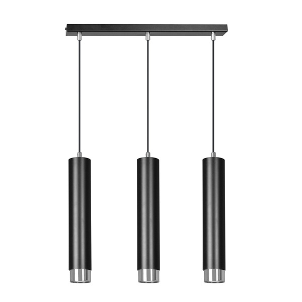 Lampa wisząca KIBO 3 BL/CHROME