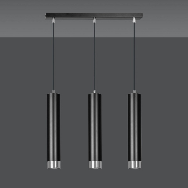 Lampa wisząca KIBO 3 BL/CHROME - Emibig