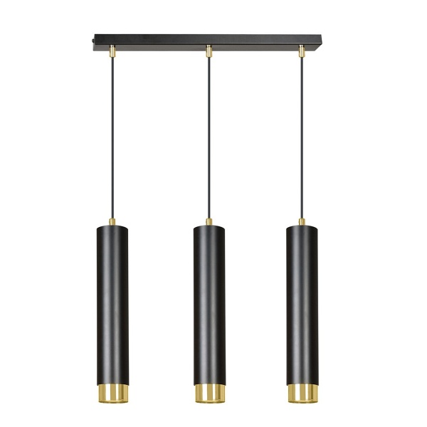 Lampa wisząca KIBO 3 BL/GOLD