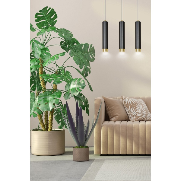 Lampa wisząca KIBO 3 BL/GOLD