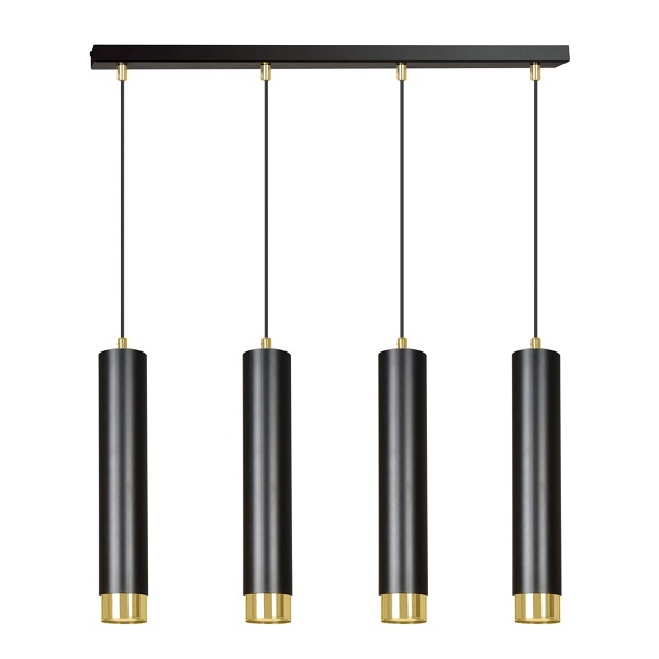 Lampa wisząca KIBO 4 BL/GOLD