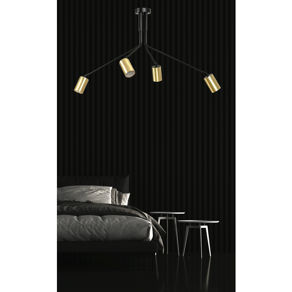 Lampa sufitowa VERNO 4 BLACK