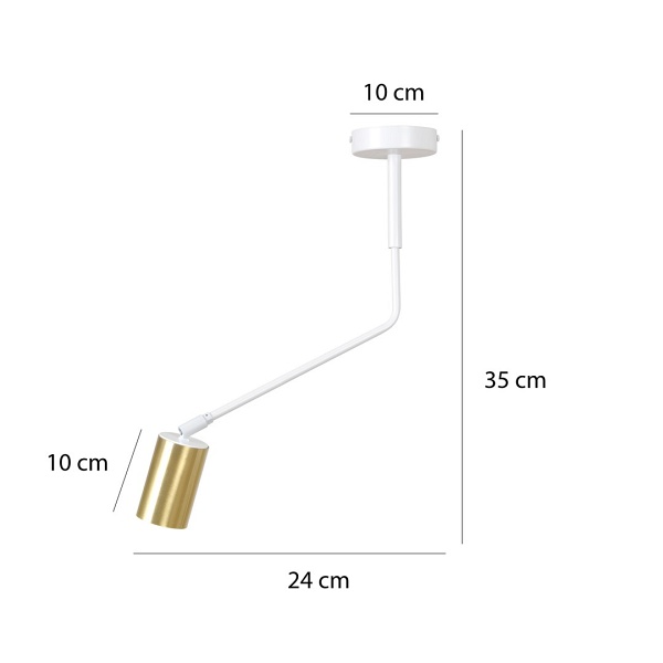 Lampa sufitowa VERNO 1 WHITE