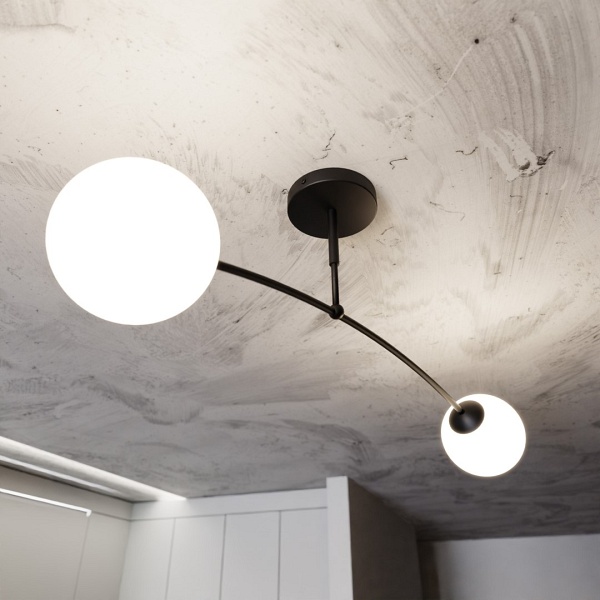 Lampa sufitowa PREGOS 2 BLACK - Emibig
