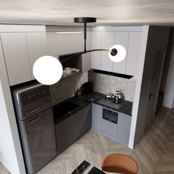 Lampa sufitowa PREGOS 2 BLACK