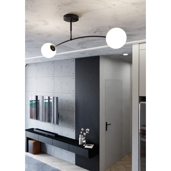 Lampa sufitowa PREGOS 2 BLACK