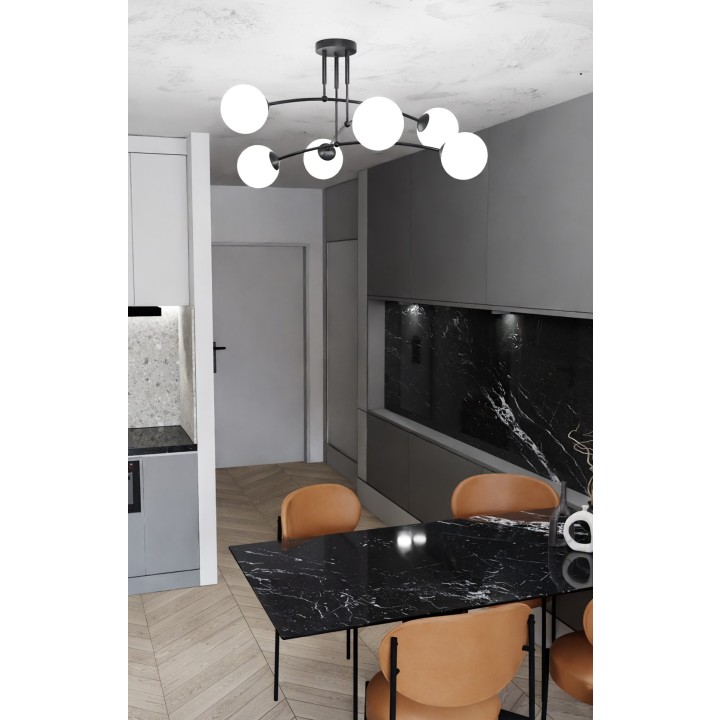 Lampa sufitowa PREGOS 6 BLACK