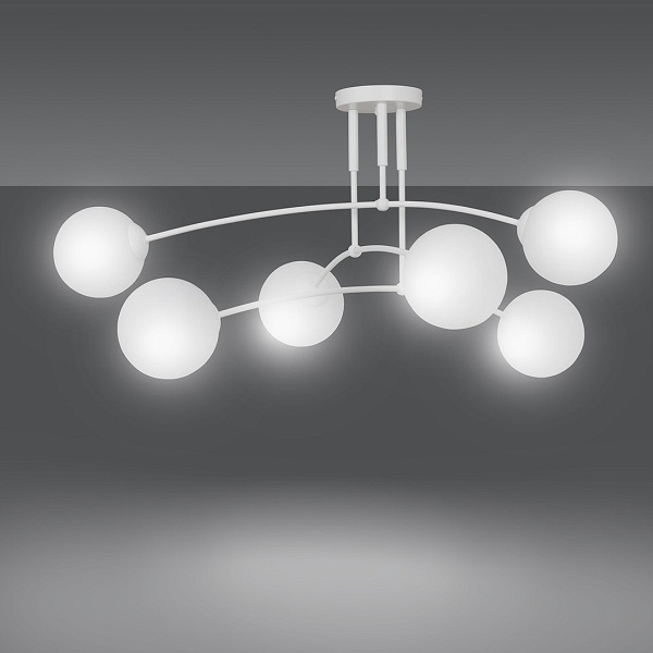Lampa sufitowa PREGOS 6 WHITE - Emibig