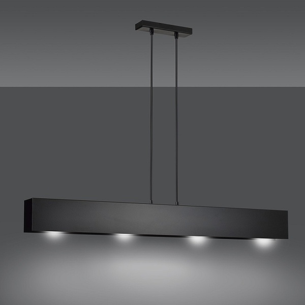 Lampa wisząca GENTOR 4 BLACK