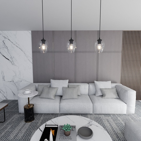 Lampa wisząca ISTAR 1 BL TRANSPARENT