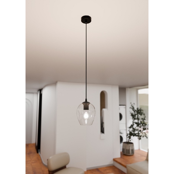 Lampa wisząca ISTAR 1 BL TRANSPARENT