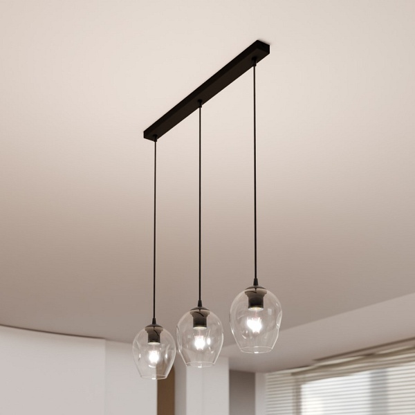 Lampa wisząca ISTAR 3 BL TRANSPARENT