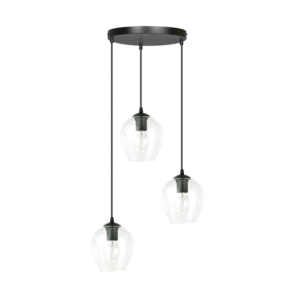 Lampa wisząca ISTAR 3 BL PREMIUM TRANSPARENT - Emibig