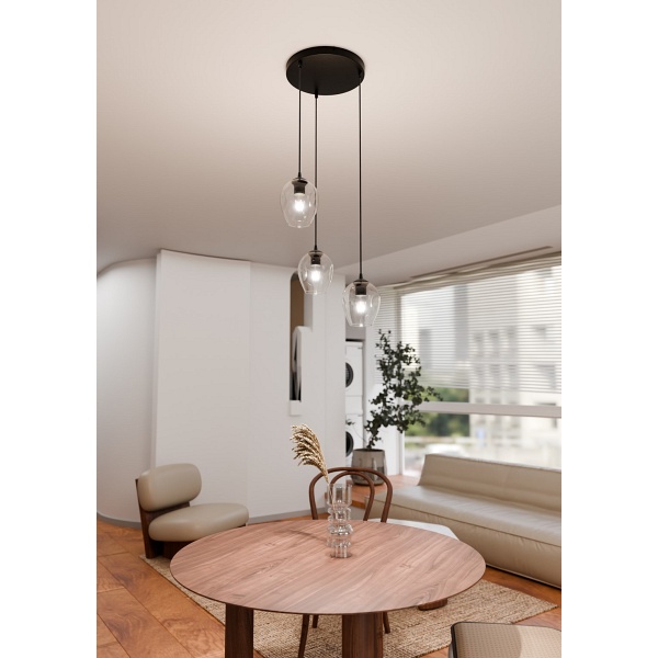 Lampa wisząca ISTAR 3 BL PREMIUM TRANSPARENT