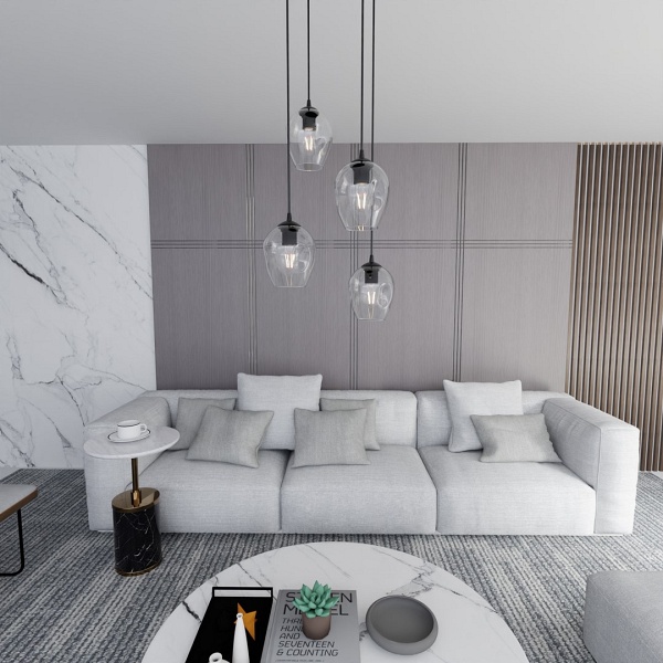 Lampa wisząca ISTAR 4 BL PREMIUM TRANSPARENT