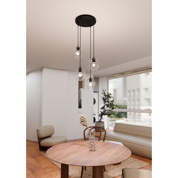 Lampa wisząca ISTAR 4 BL PREMIUM TRANSPARENT
