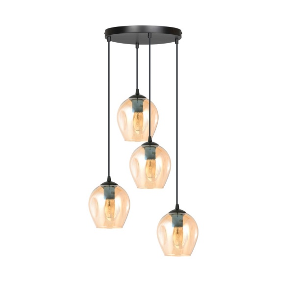 Lampa wisząca ISTAR 4 BL PREMIUM MIODOWY - Emibig