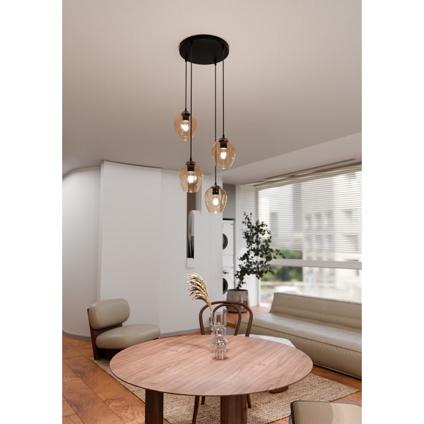 Lampa wisząca ISTAR 4 BL PREMIUM MIODOWY