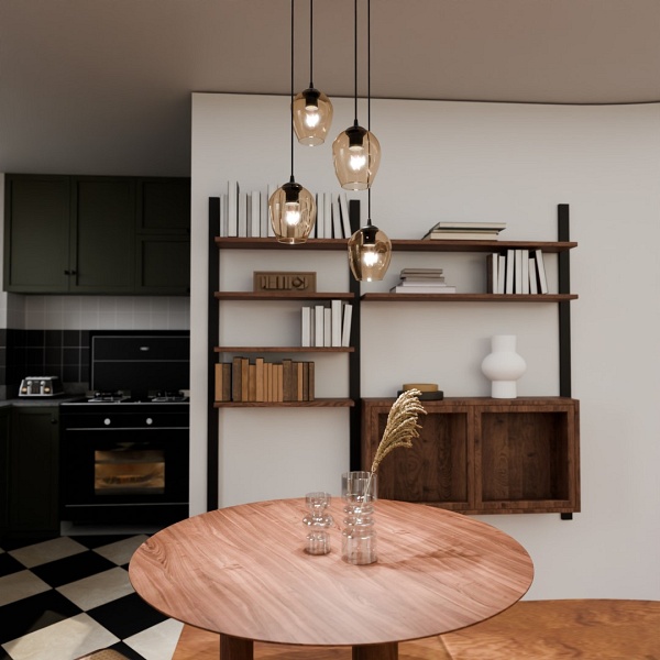 Lampa wisząca ISTAR 4 BL PREMIUM MIODOWY