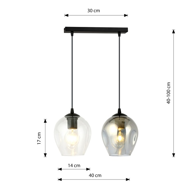 Lampa wisząca ISTAR 2 BL MIX