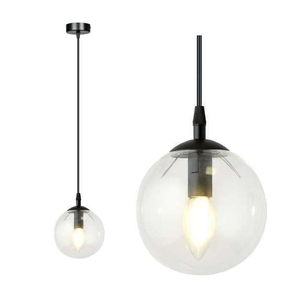 Lampa wisząca COSMO 1 BL TRANSPARENT