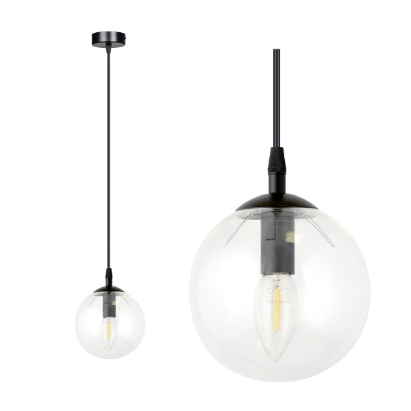 Lampa wisząca COSMO 1 BL TRANSPARENT - Emibig