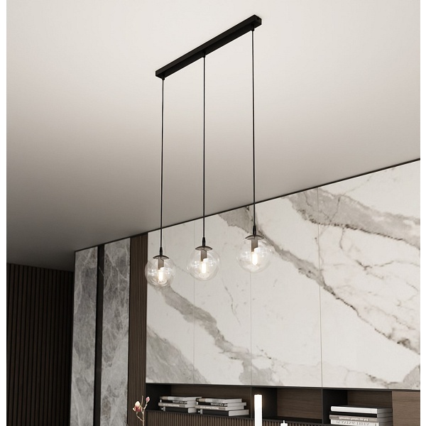 Lampa wisząca COSMO 3 BL TRANSPARENT