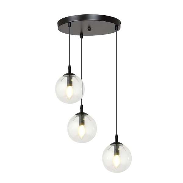 Lampa wisząca COSMO 3 BL PREMIUM TRANSPARENT