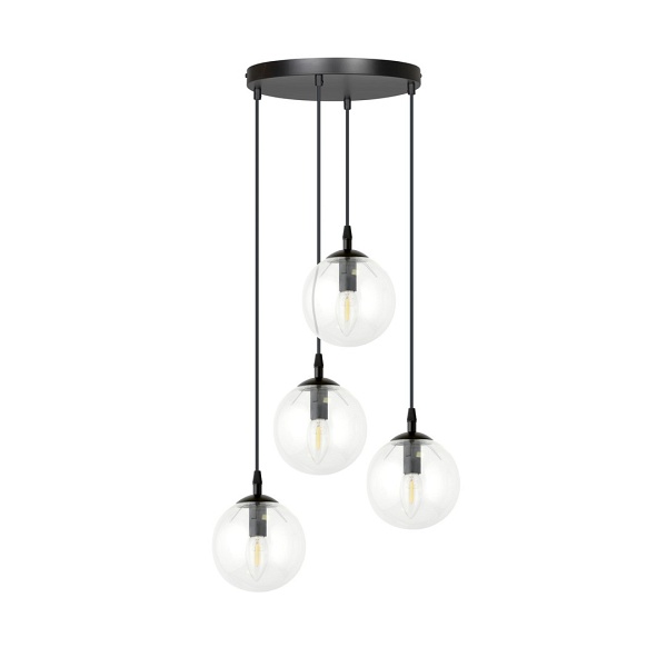 Lampa wisząca COSMO 4 BL PREMIUM TRANSPARENT - Emibig