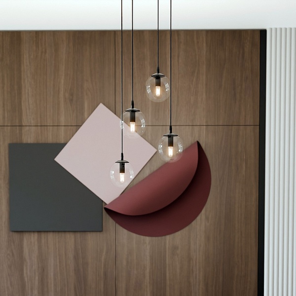 Lampa wisząca COSMO 4 BL PREMIUM TRANSPARENT