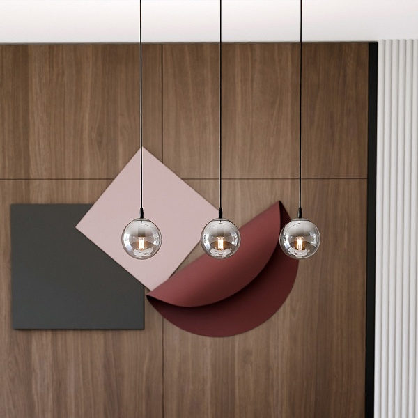 Lampa wisząca COSMO 3 BL GRAFIT