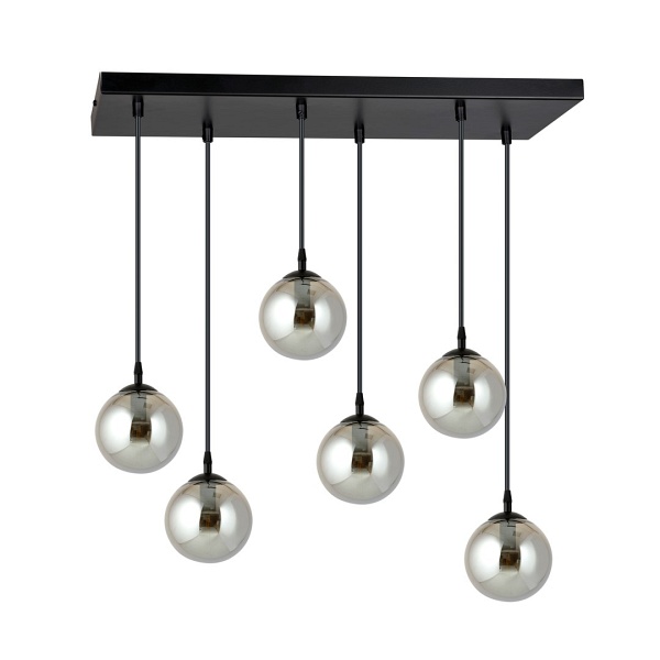 Lampa wisząca COSMO 6 BL GRAFIT - Emibig