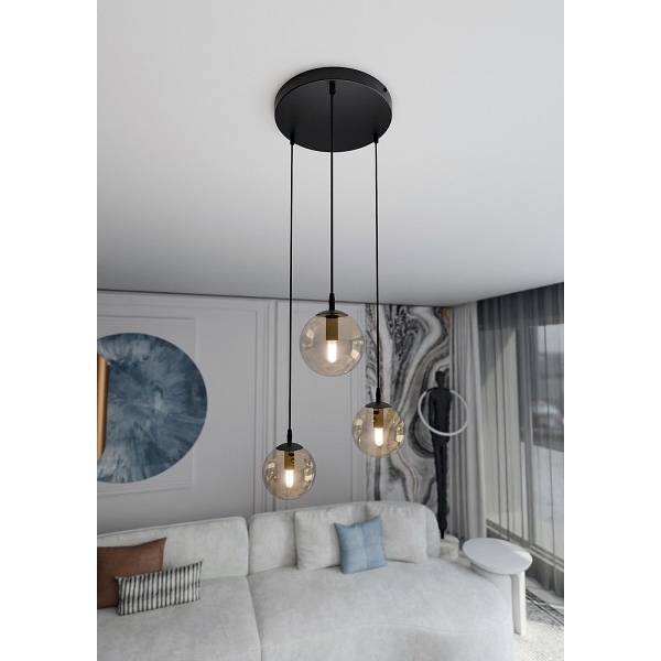 Lampa wisząca COSMO 3 BL PREMIUM MIODOWY