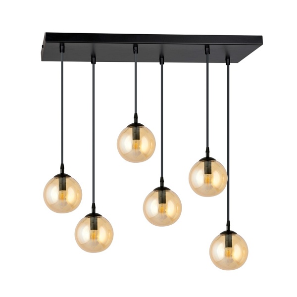 Lampa wisząca COSMO 6 BL MIODOWY - Emibig