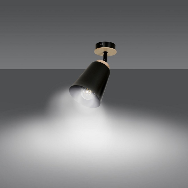 Lampa sufitowa ATLAS 1 BLACK