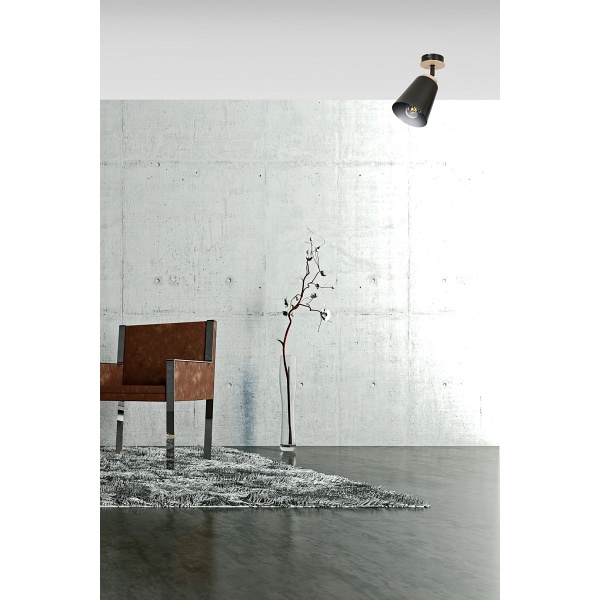 Lampa sufitowa ATLAS 1 BLACK