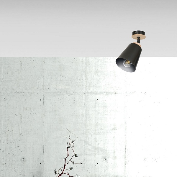 Lampa sufitowa ATLAS 1 BLACK