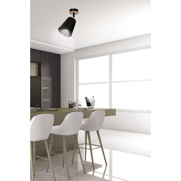 Lampa sufitowa ATLAS 1 BLACK