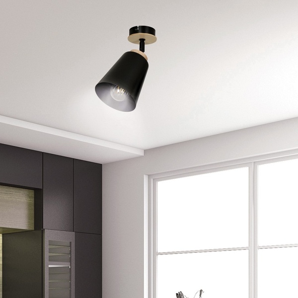 Lampa sufitowa ATLAS 1 BLACK